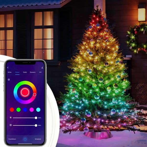 INTELIGENTNE Lampki Choinkowe 200LED SMART FLASH Bluetooth Apka PILOT 20m zdjęcie 3