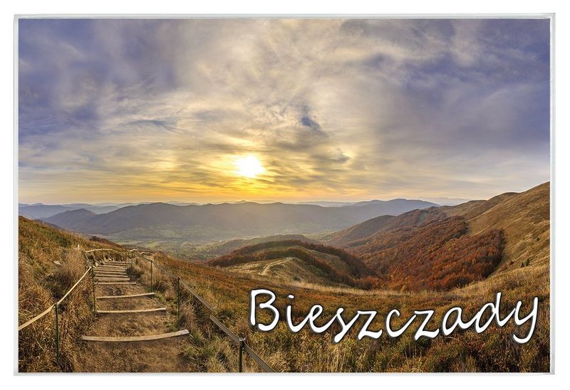 Bieszczady - magnes szklany zdjęcie 1