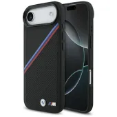 etui bmw m tricolor metal logo magsafe do iphone 17 air - czarne