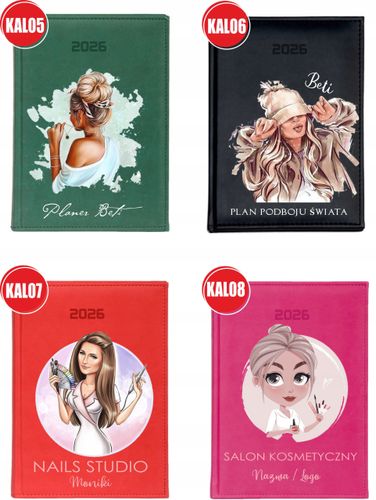 STYLOWY PREZENT DLA KOLEŻANKI personalizowany kalendarz A4 2026 KSIĄŻKOWY na Arena.pl
