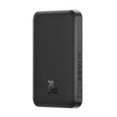 Mini powerbank 5000mAh 20W + kabel USB-C 20V / 3A czarny