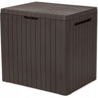 Skrzynia ogrodowa balkonowa 113 L schowek Keter City Storage Box brązowa