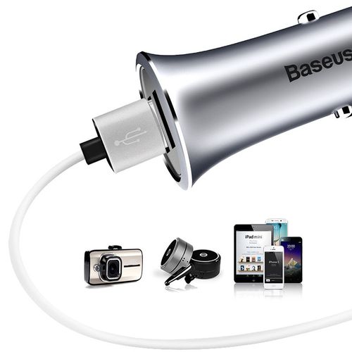 BASEUS | ŁADOWARKA SAMOCHODOWA | 2X USB | 3.1A na Arena.pl