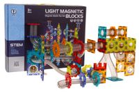 Klocki Magnetyczne Kulka Świecący Zestaw 228El.