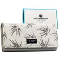 elegancki, biały portfel damski ze skóry ekologicznej i naturalnej