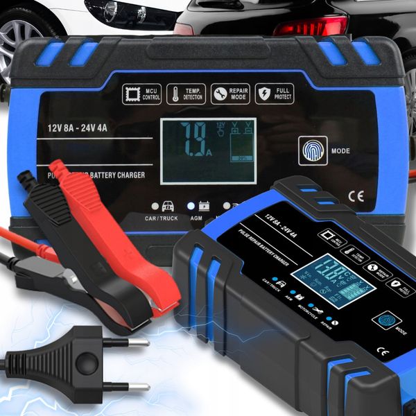 PROSTOWNIK ŁADOWARKA DO AKUMULATORA LCD 12V 8A zdjęcie 3