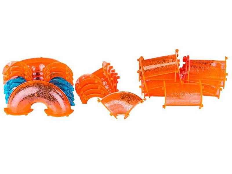 Świecące Klocki Magnetyczne, Tor Kulkowy Dla Kulek 110 Elementów Kulodrom zdjęcie 4