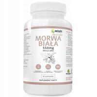 MORWA BIAŁA ekstrakt Z MORWY 550mg wsparcie: POZIOM CUKRU CUKRZYCA 90k WISH