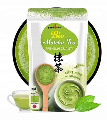 Matcha BIO japońska zielona herbata ekologiczna w proszku | Premium 100g na Arena.pl