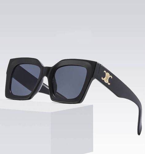 OKULARY PRZECIWSŁONECZNE UV400 Czarne + Panterka damskie + ETUI + ŚCIERKA na Arena.pl