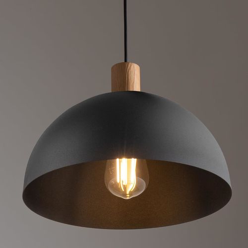 Wisząca lampa salonowa Oslo 4852 TK Lighting skandynawska drewniana czarna na Arena.pl