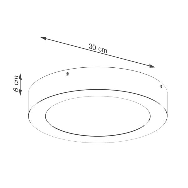 Plafon ONYX 30 czarny LED 3000K zdjęcie 5