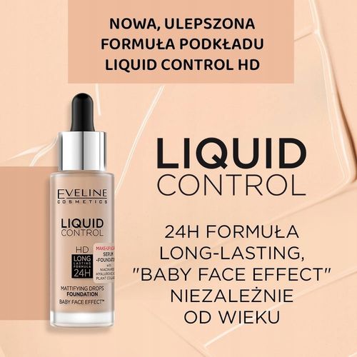Eveline Cosmetics Liquid Control HD Podkład do twarzy nr 010 Light na Arena.pl