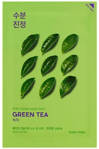 Pure Essence Mask Sheet - Green Tea 23ml - Maska w płachcie z ekstraktem z zielonej herbaty - Holika Holika na Arena.pl