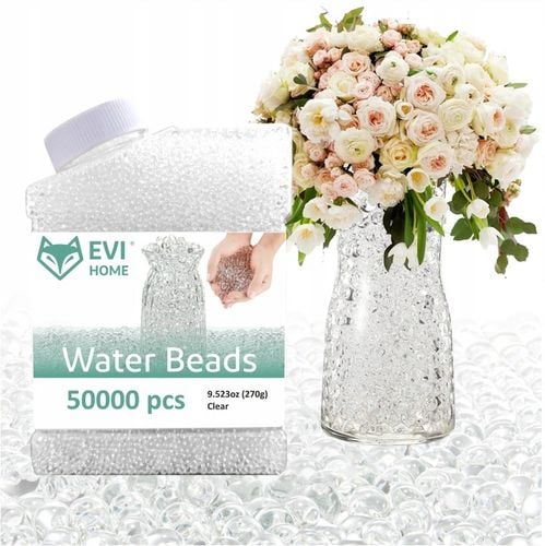 Kulki żelowe do kwiatów HYDROŻELOWE ziema hydrożel - bezbarwne 50000 sztuk na Arena.pl