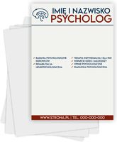 Ulotki A6 reklamowe firmowe 5000szt wiele różnych wzorów psycholog