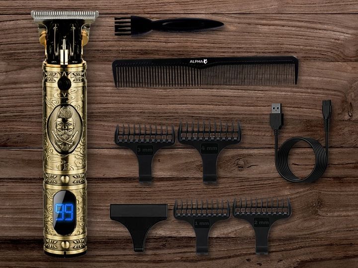MASZYNKA TRYMER DO STRZYŻENIA GOLENIA WŁOSÓW BRODY ALPHA zdjęcie 5