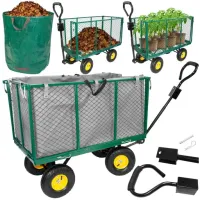 WÓZEK Transportowy OGRODOWY Przyczepka TACZKA Ogrodowa WYWROTKA +