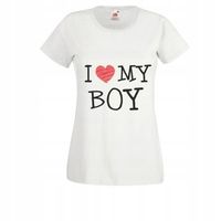 KOSZULKI t-shirt TOP dla zakochanych I LOVE MY BOY
