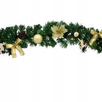 GIRLANDA ŚWIĄTECZNA CHOINKOWA ŁAŃCUCH STROIK 180cm DEKORACJA NA ŚWIĘTA