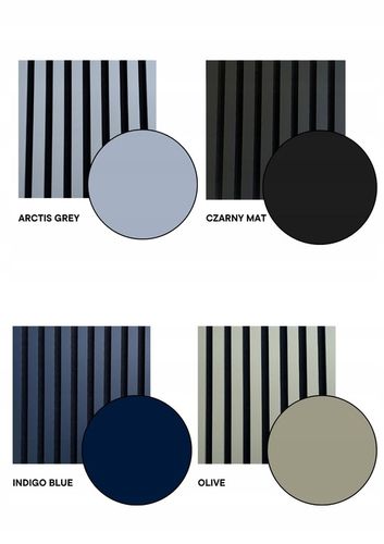 Lamele na czarnym filcu 53 x 275 cm RÓŻNE KOLORY na Arena.pl