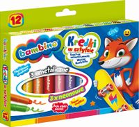 kredki w sztyfcie 12 kolorów bambino