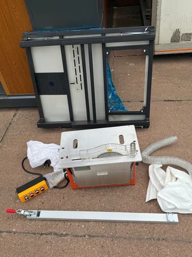 Piła stołowa z podcinakiem pilarka ze stolem przenośna mobilna formatowa na Arena.pl