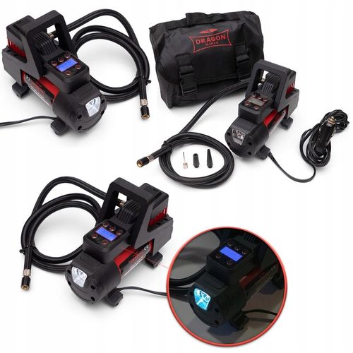 KOMPRESOR POWIETRZNY DRAGON WINCH 12V 10,34Bar 35l/min z latarką LED na Arena.pl