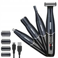 DEPILATOR 4w1 TRYMER DO TWARZY BRWI BRODY NÓG NOSA BIKINI USB