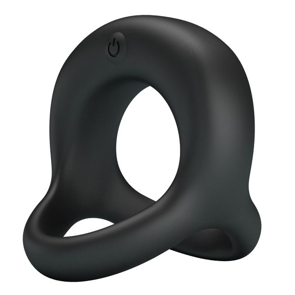 Pretty Love - Vibrant Penis Ring Elliott Black, 10 Vibration Functions zdjęcie 4