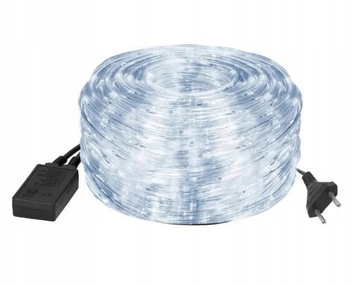 WĄŻ Świetlny 20m LED LAMPKI CHOINKOWE BIAŁY ZIMNY na Arena.pl