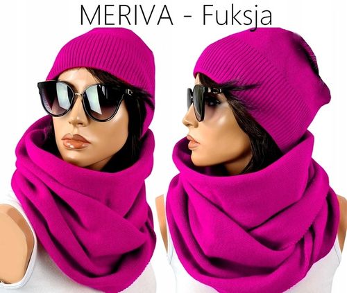 POLSKI KOMPLET CZAPKA + DUŻY KOMIN CIEPŁY - KOLORY na Arena.pl