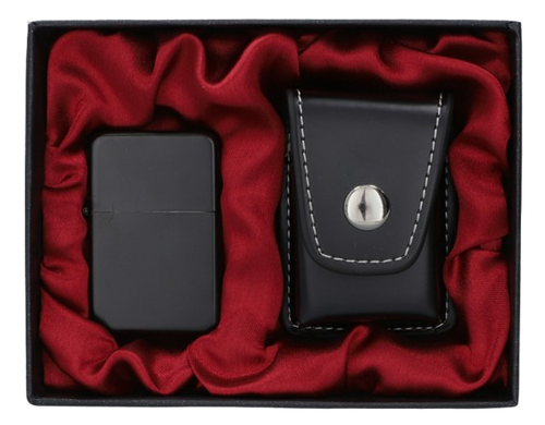 Czarna Zapalniczka Benzynowa w Zestawie Prezentowym z Etui na Zapalniczkę na Arena.pl