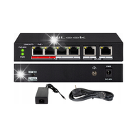Switch PoE 4 PoE 2xUplink 35W NS-0106P-35 HiLook by Hikvision do kamer PoE