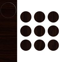 Samoprzylepne Zaślepki Meblowe Melaminowe Wenge fi 20 mm 9 sztuk ZM159