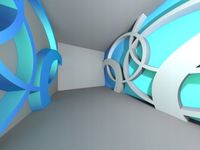 fototapeta OPTYCZNA TUNEL ABSTRAKCJA 3D NOWOCZESNA