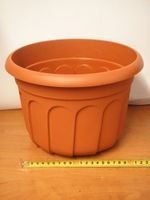 doniczka kora 26cm terakota+ podstawka