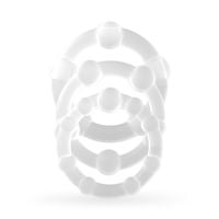 triple bead cockring set clear crushious