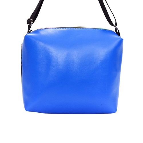 Torebka Na Ramię z Motywem Łapaczy Snów i Niebieską Ekoskórą – Handmade na Arena.pl