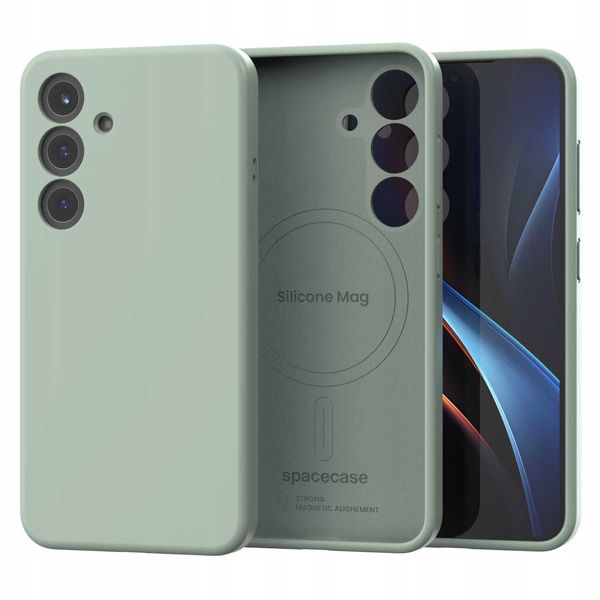 Spacecase Silicone Mag Galaxy S25 Mint zdjęcie 2