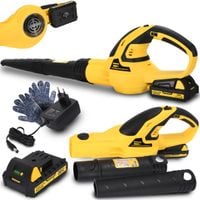 DMUCHAWA DO LIŚCI ELEKTRYCZNA AKUMULATOROWA OGRODOWA 220km/h 2000mAh 20V