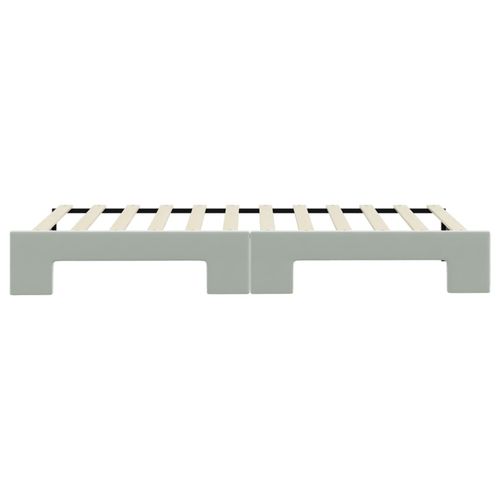 Sofa rozsuwana, jasnoszara, 90x200 cm, aksamit na Arena.pl