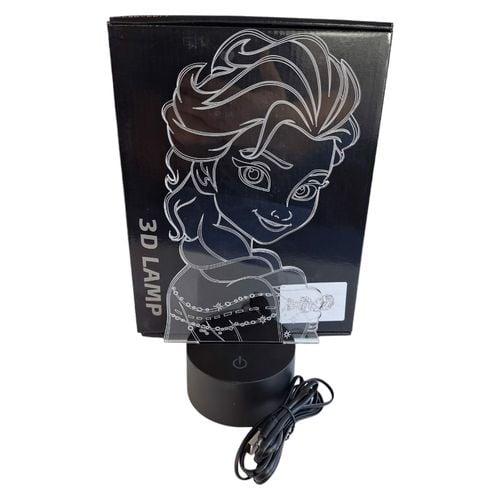 Lampka nocna LED 3D Elsa Kraina Lodu hologram na Arena.pl