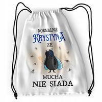 Plecak Dla Krystyny Sportowy Szkolny Worek Torba Z Nadrukiem Ze Zdjęciem