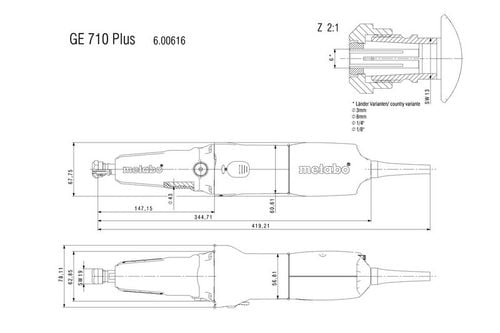 szlifierka prosta ge 710 plus - me 600616000 na Arena.pl