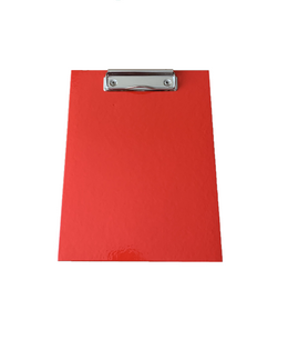 Deska z clipem clipboard A5 tekturowa czerwona