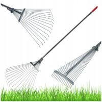 2 x Grabie do liści druciane REGULOWANE trzon metalowy rączka teleskop