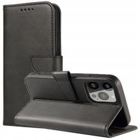 etui z klapką i portfelem magnet case do samsung m14 - czarne
