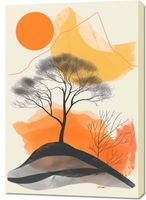 Obraz 70x100cm Drzewo Na Przestrzeni