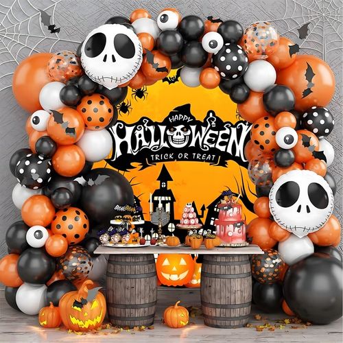 ZESTAW BALONÓW GIRLANDA BALONOWA HALLOWEEN PRZYJĘCIA ZESTAW DEKORACJA 116el na Arena.pl